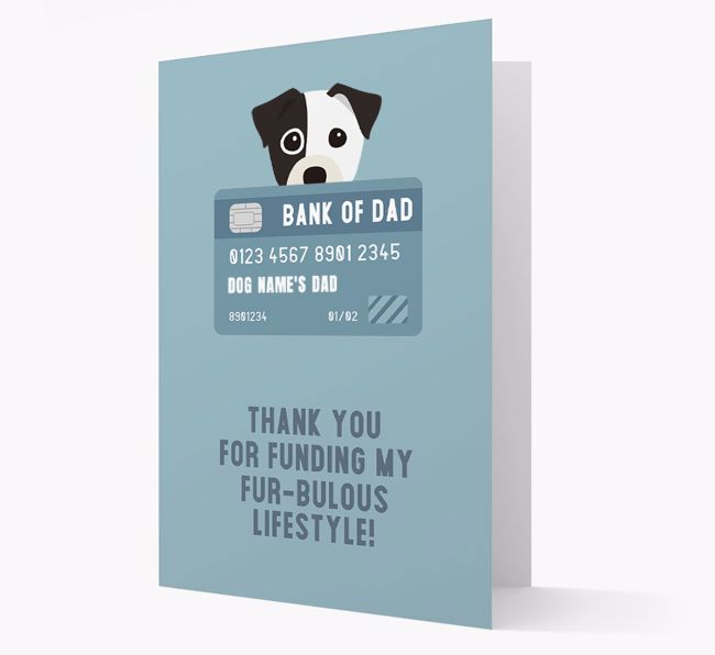 'Bank of Dad' - Personalised {breedFullName} Card
